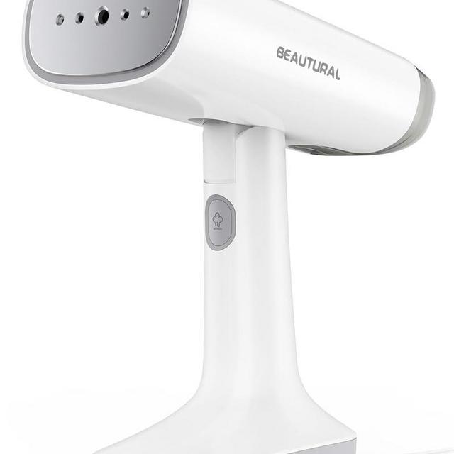 BEAUTURAL Travel Steamer for Clothes with Dual Voltage for Worldwide Use, Foldable Handheld Garment Fabric Wrinkle Remover, Portable Steam Iron, 35 Second Fast Heat-up