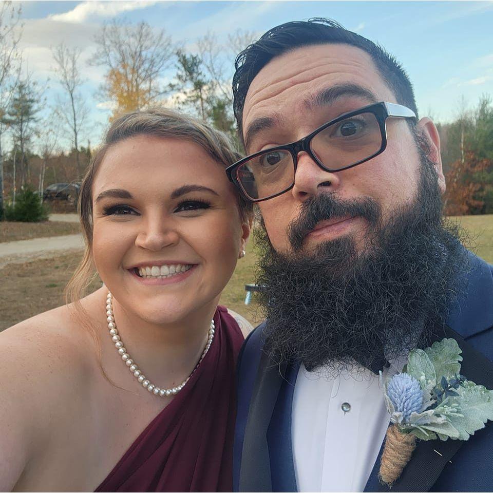Maid of Honor and Groomsman, Kae and Bray's wedding