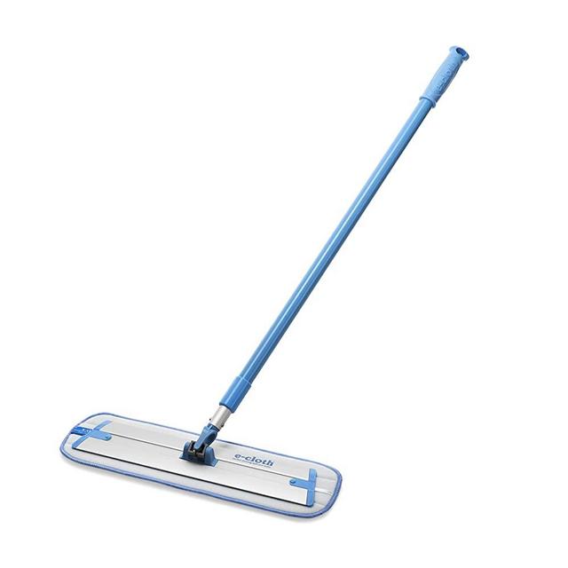 E-Cloth Deep Clean Mop – European Microfiber Damp Mop with Sturdy Telescoping Handle