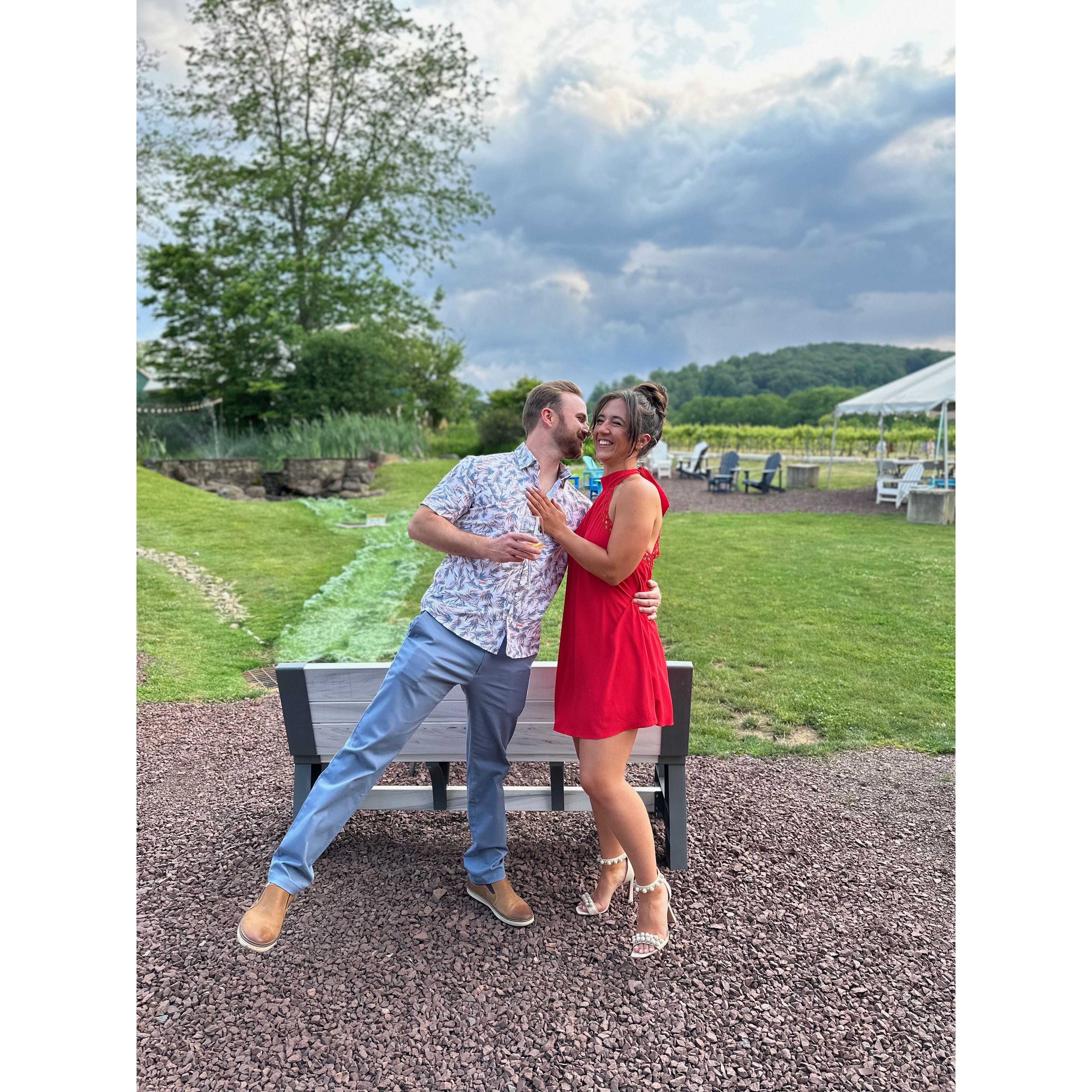 Celebrating the rehearsal dinner of Mike & Christina! June 2023 | Lehigh Valley, PA