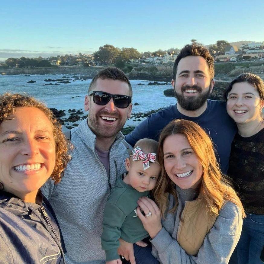 With our cousins Becca, Chase, Emily, and baby Remi!