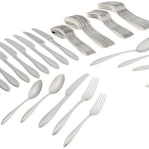 Lenox Sculpt 65-Piece 18/10 Stainless Flatware Set