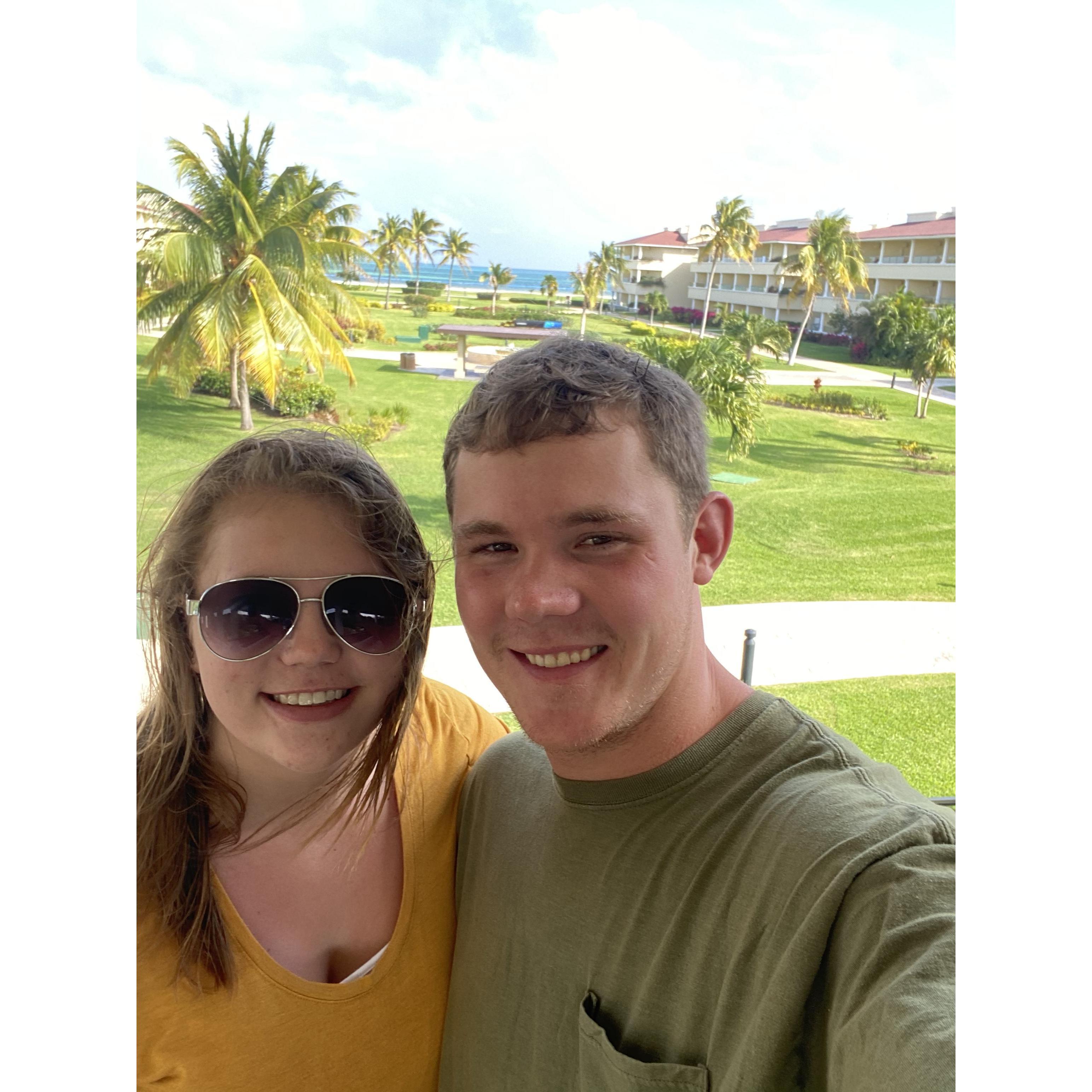 Our first vacation together in Mexico