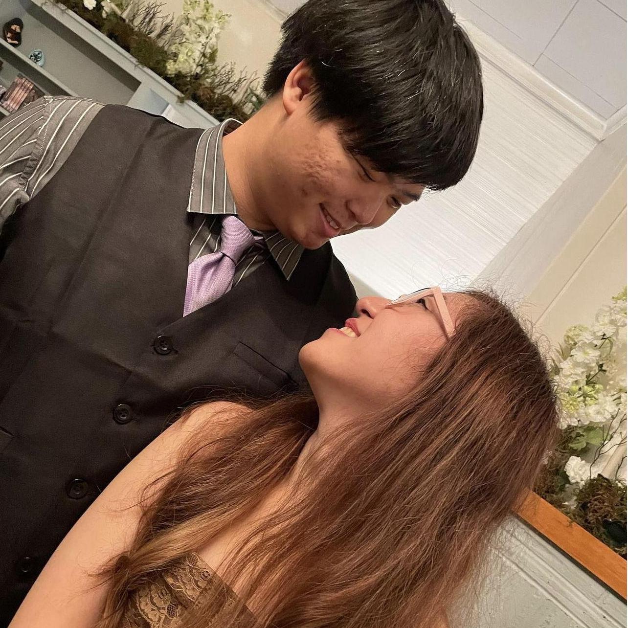 Us cosplaying as Angela Weber and Eric Yorkie from Twilight