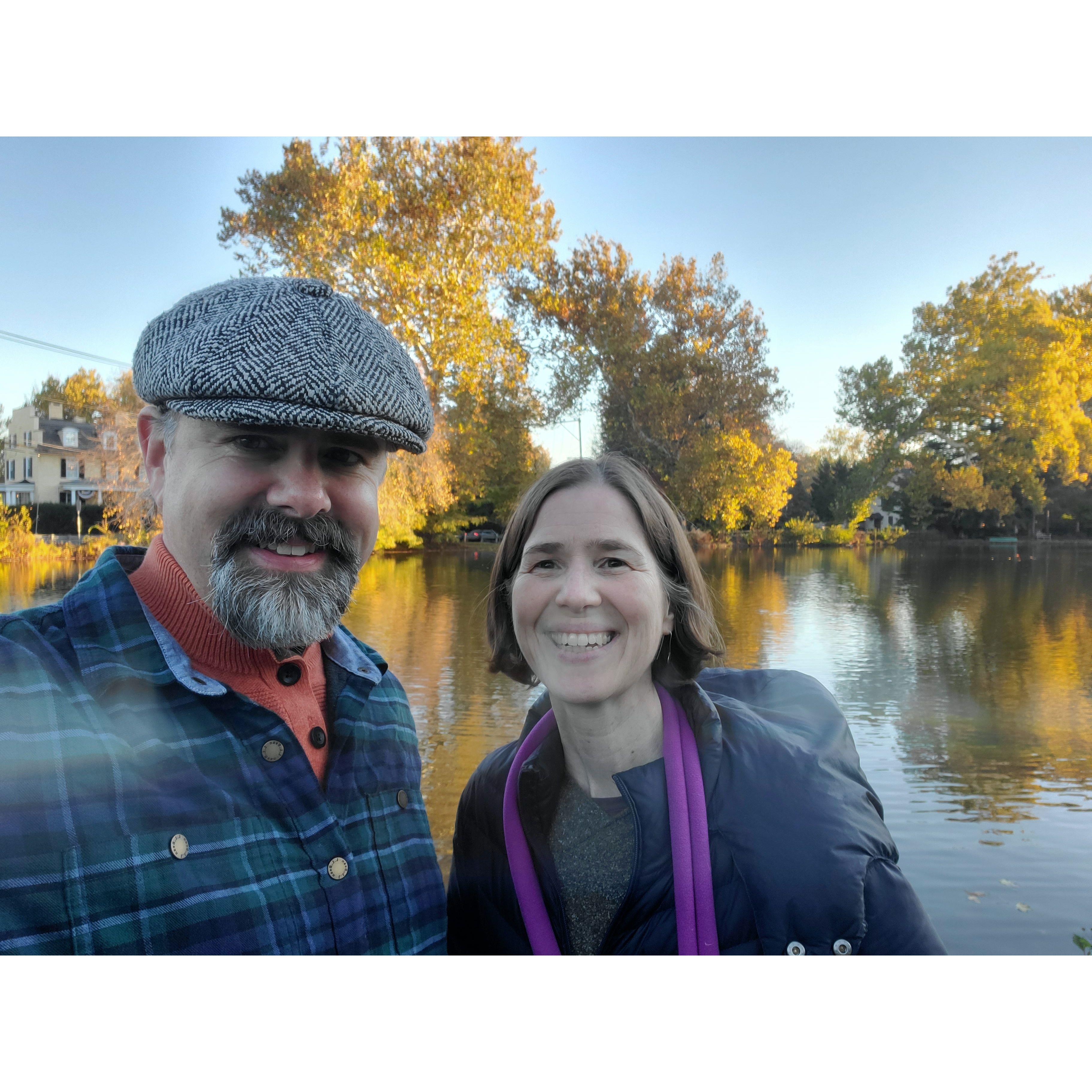 At Lake Afton in Yardley October 2022