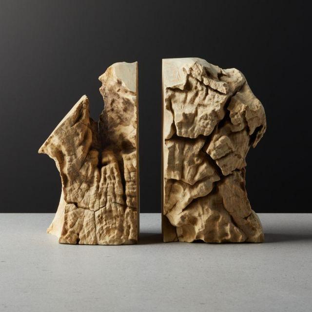 Teak Bookends Set of 2