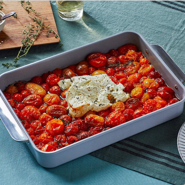 Caraway ® Grey Non-Stick Ceramic Rectangle Pan | Grey