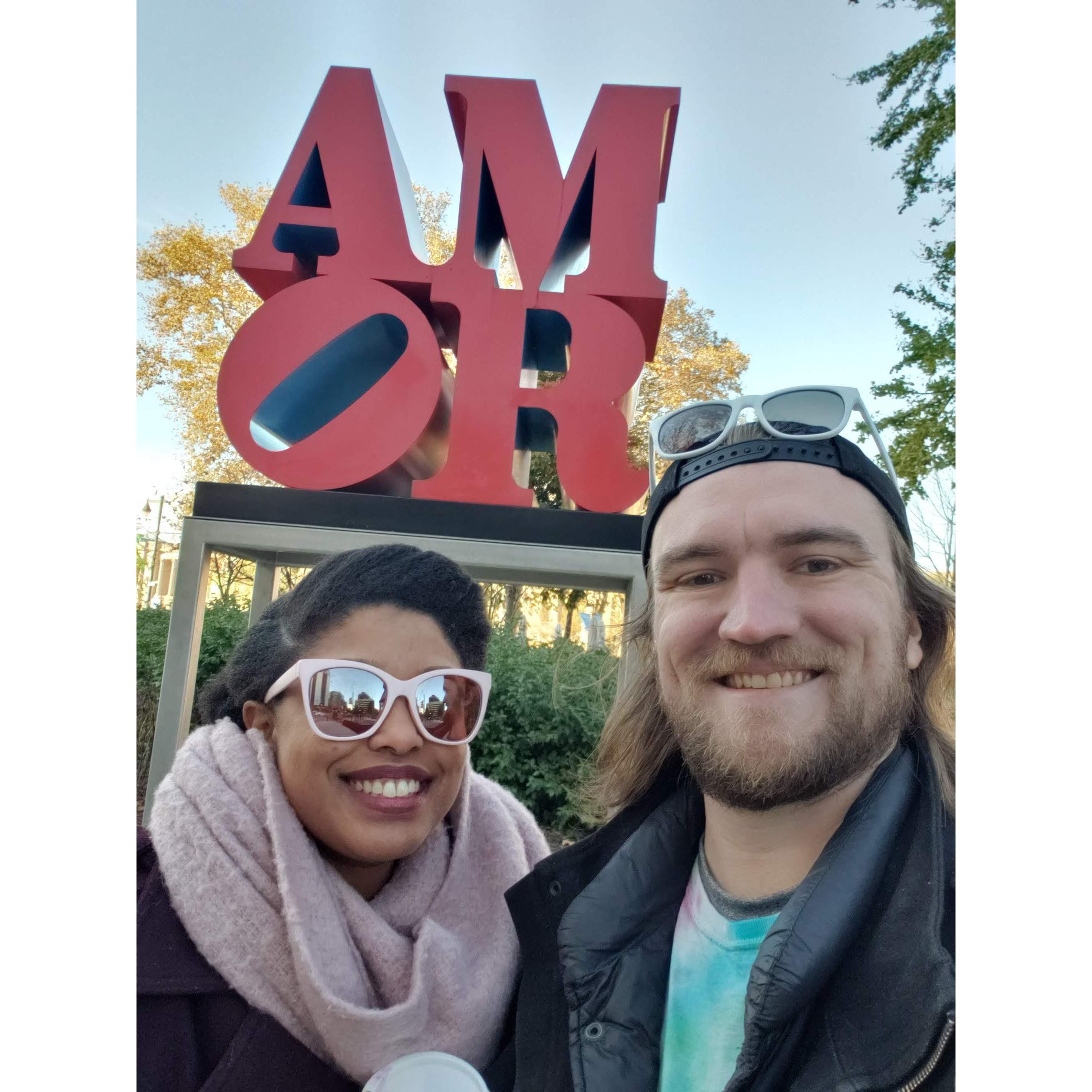 Our very first picture together! This was the trip when he brought me home for Thanksgiving to meet the fam. He would meet my family the next month at Christmas, when we rescued Lola!