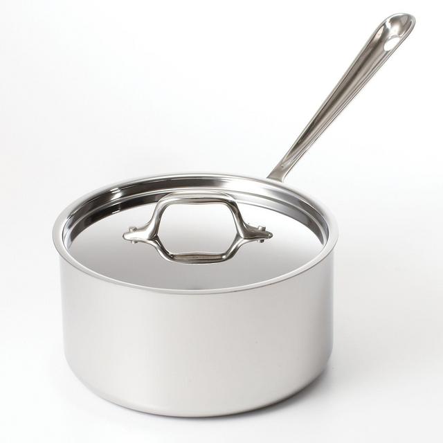 All Clad Stainless Steel 3.5 Quart Sauce Pan with Lid