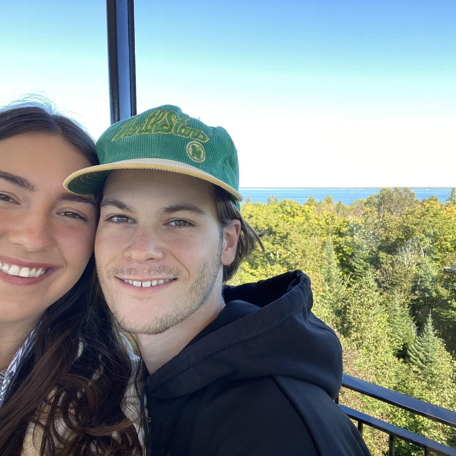 In a lighthouse on Mackinac Island!