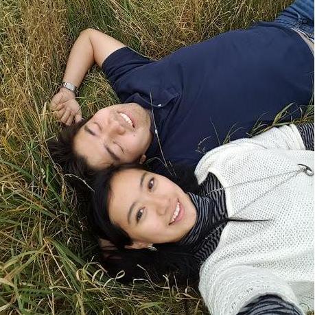 Taking a break during our hike to the Arthur's Seat!