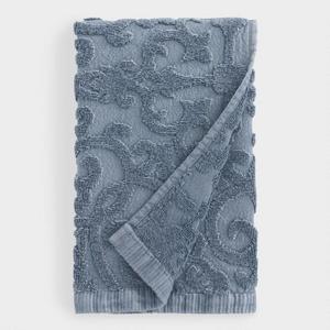 Indigo Blue Medallion Safira Sculpted Hand Towel