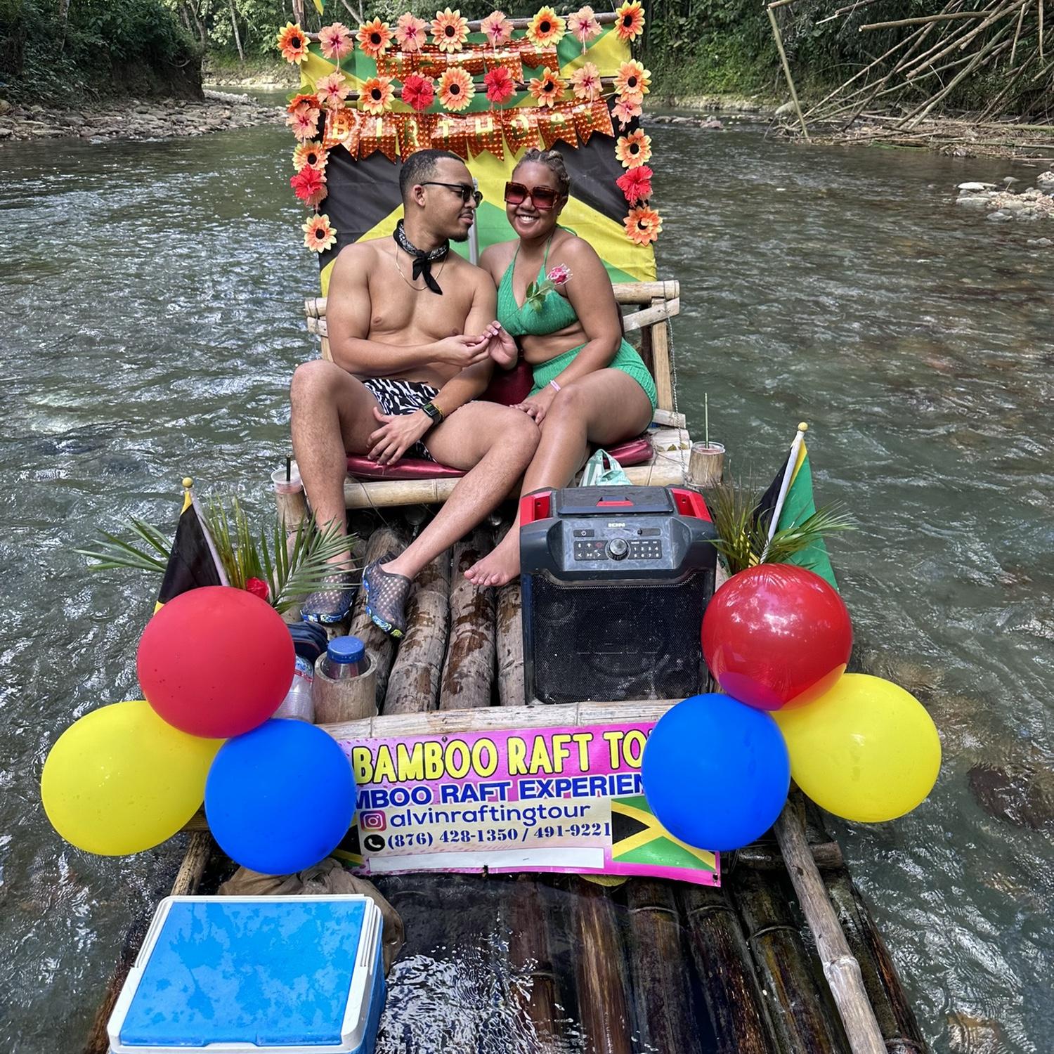 Us in Jamaica for Johnna’s birthday trip