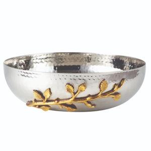 Gold Vine Hammered 10″ Bowl