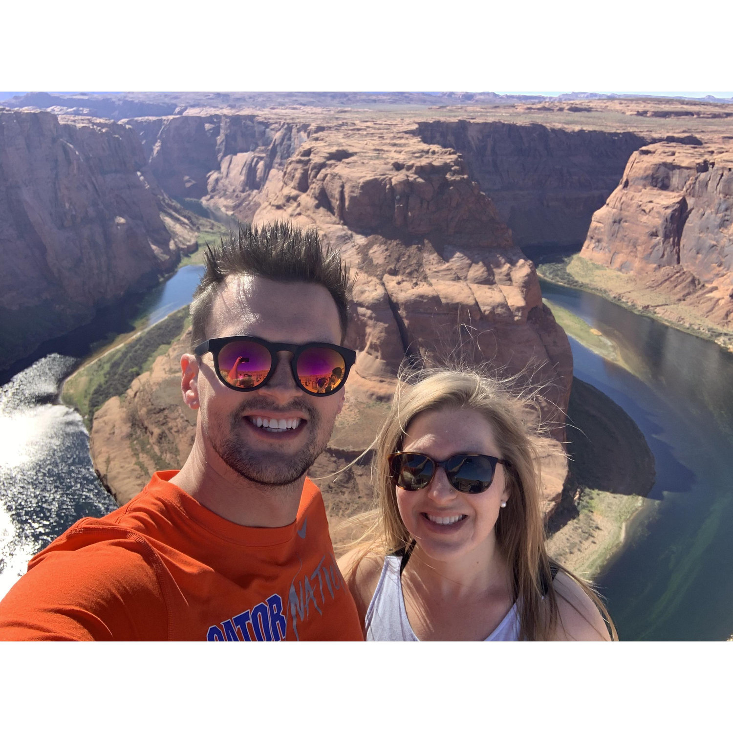 We loved exploring AZ in 2019 together. This photo was taken at Horseshoe Bend.