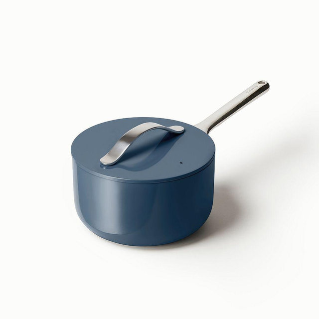 Caraway 3-Qt. Non-Stick Ceramic Sauce Pan, Navy