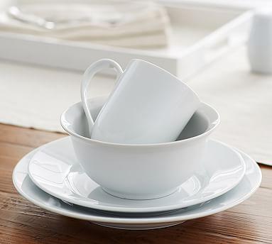 Great White Rim Salad Plate, Set of 4