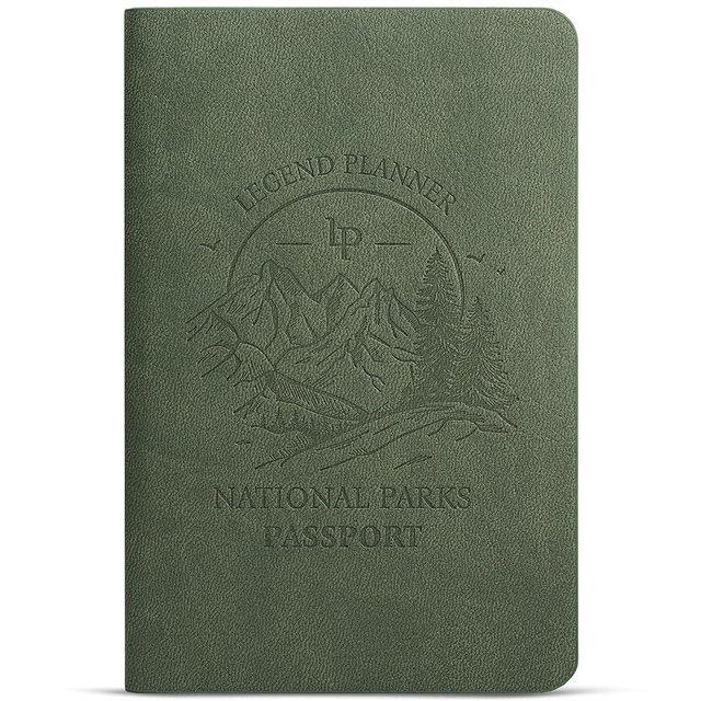 Legend National Parks Passport – US & Canada Park Passport Book with State Map & Bucket List Checklist – Adventure Planner Journal (Cypress Debossed)