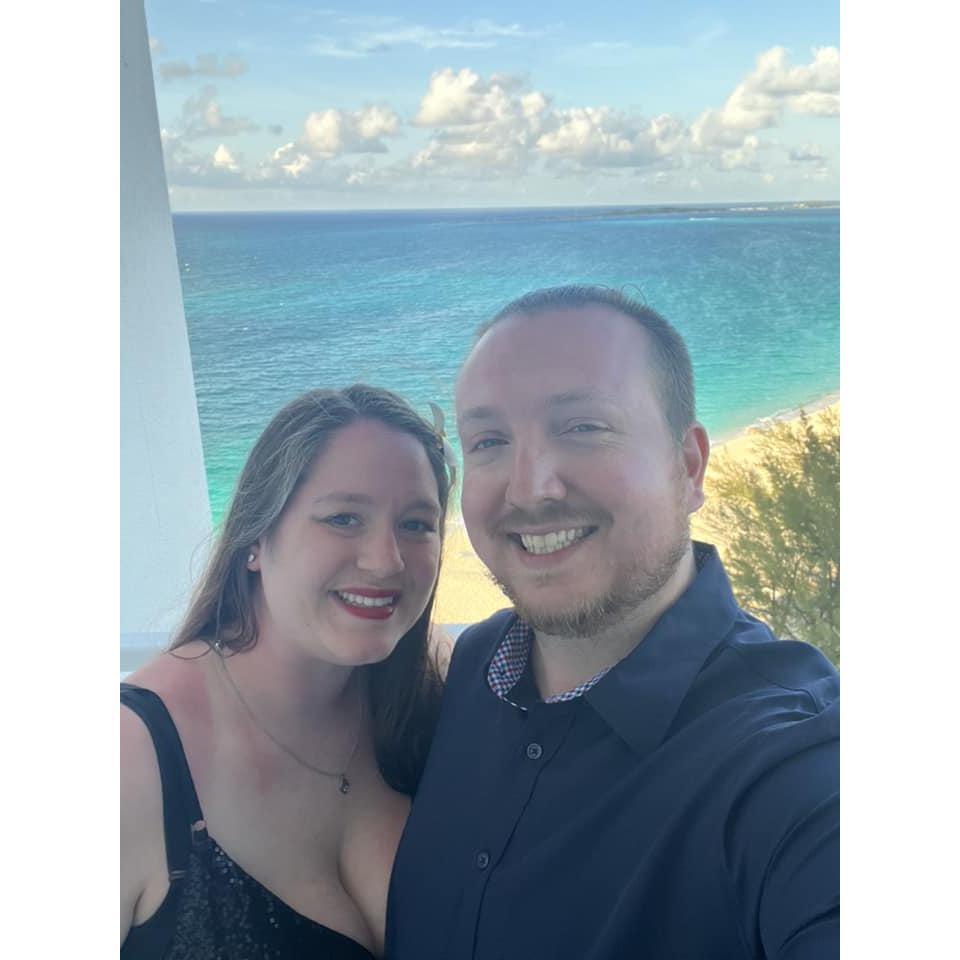 Bahamas... that place will always have a special place in our hearts...because this is where Alex asked Jamie to be his forever wife....kind of the whole point of this big event that is happening.