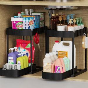 2 Pack Multi-Purpose Pull-Out Storage Organizers