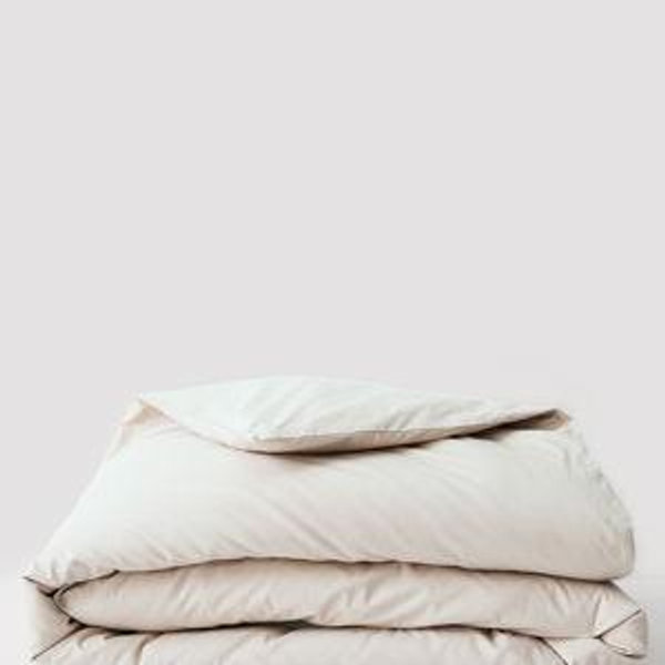 PACT Home Bone Organic Cool-Air Percale Duvet Cover FQ