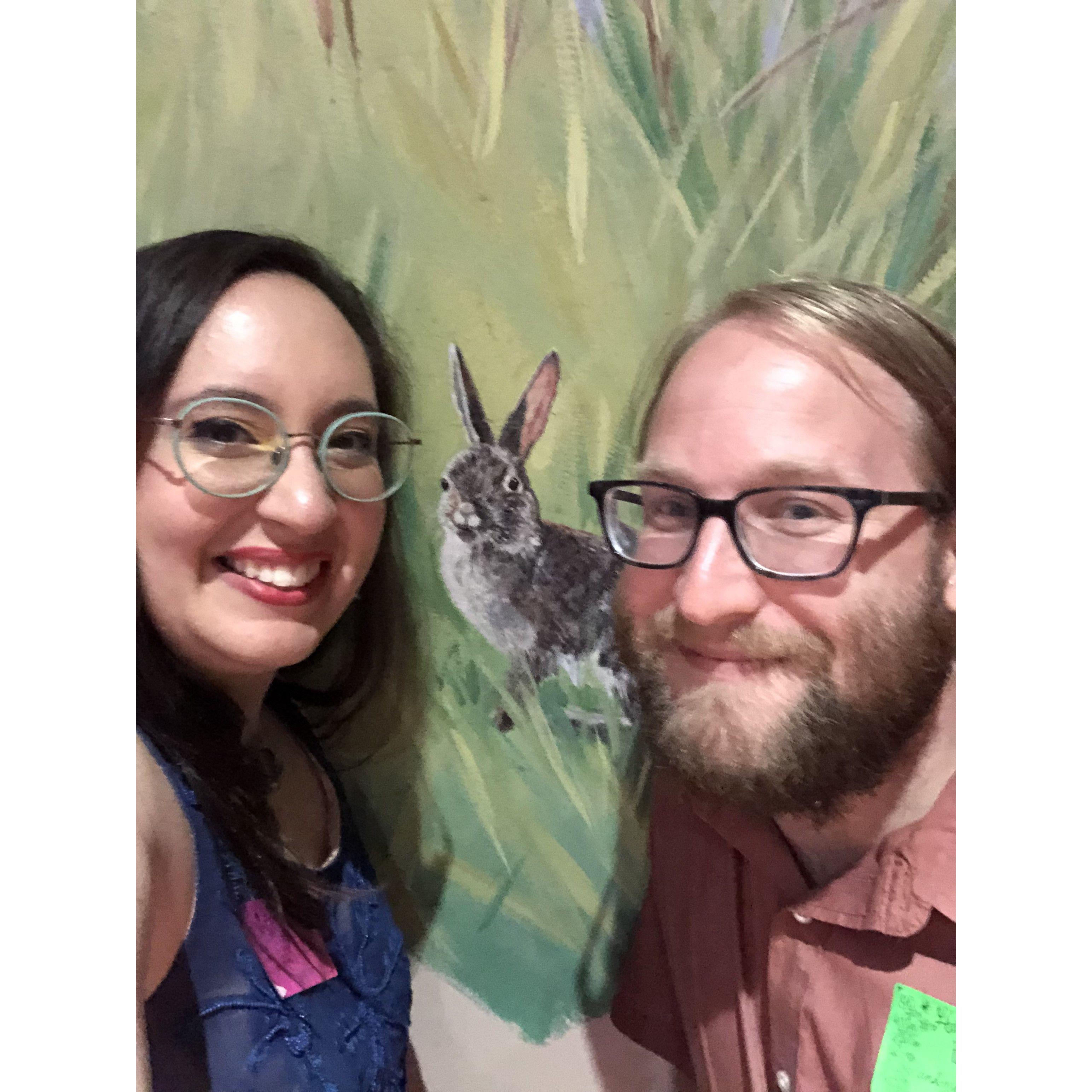 Making friends, in the forest.