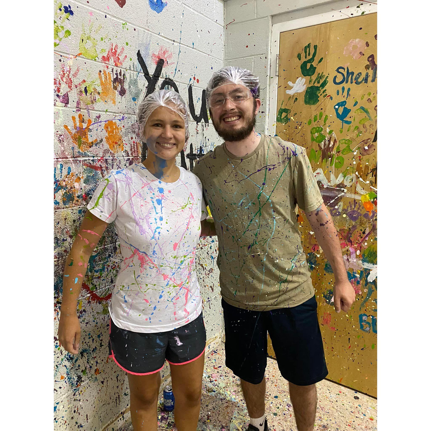 Paint splattering!
