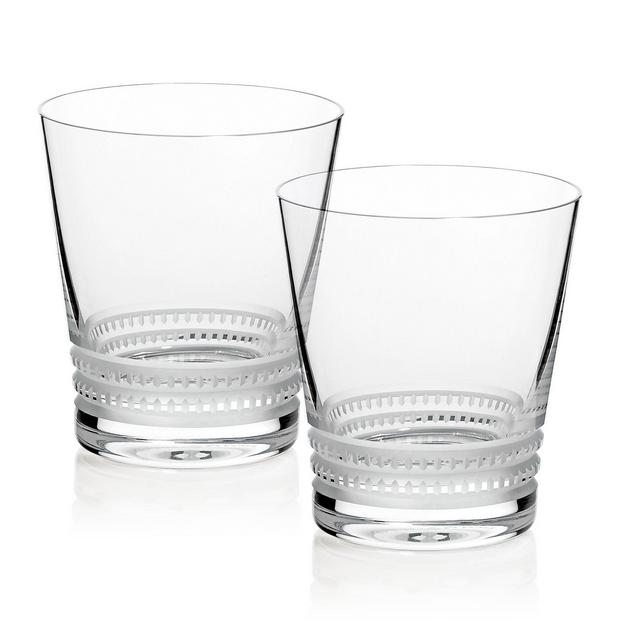 Lalique Large Facet Tumbler, Set of 2