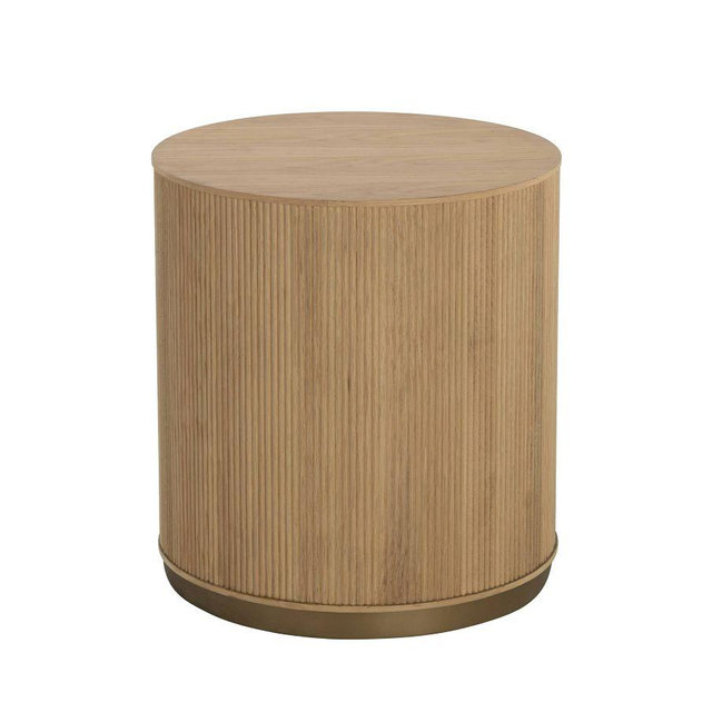Meadowview Round Side Table, Natural