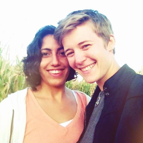 The first selfie we ever took together, in a corn maze in Colorado, September 2012.