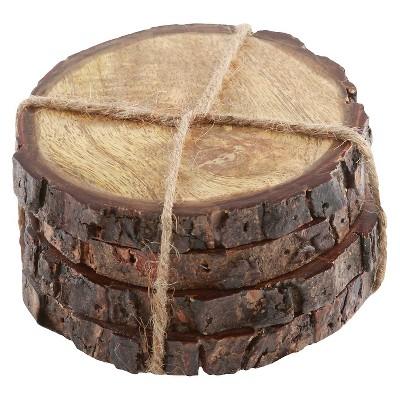 Thirstystone Round Bark-Edged Coasters