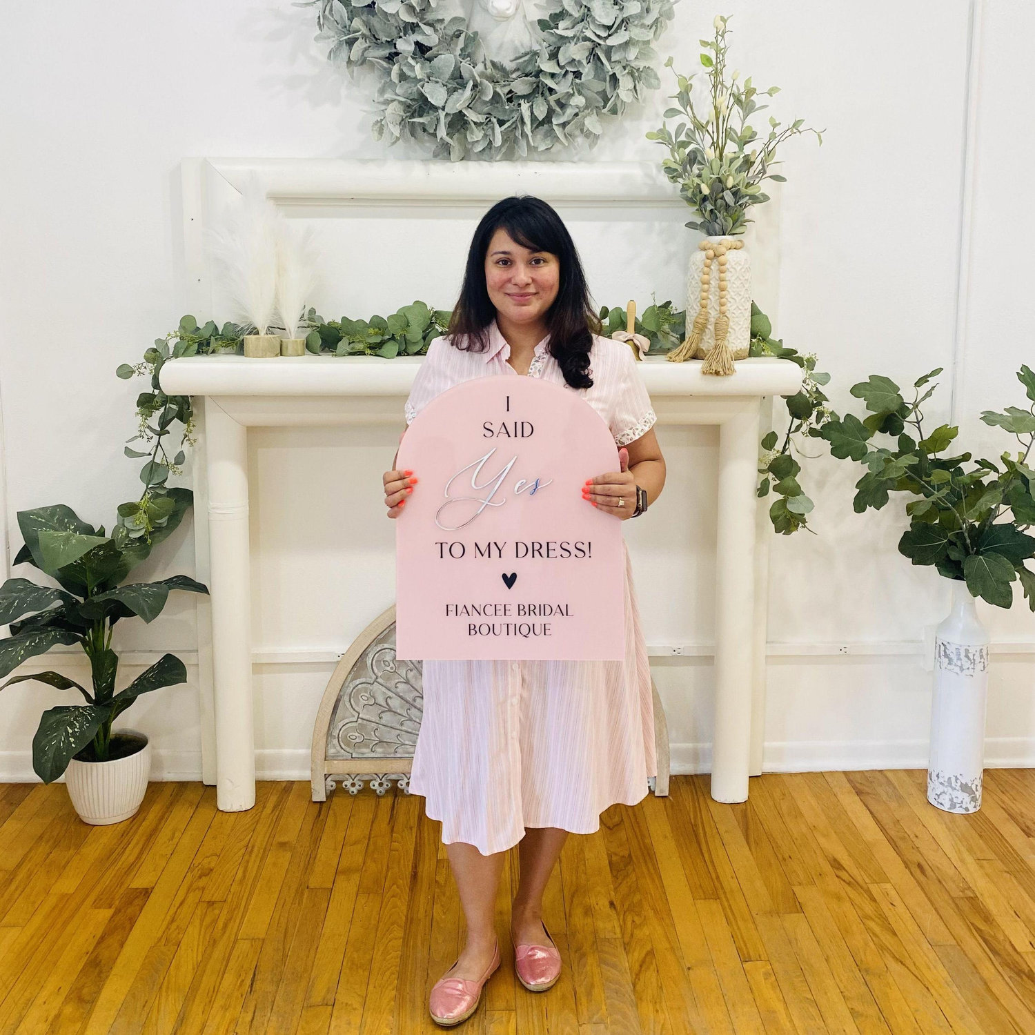 Blanca said, "Yes to the dress!"