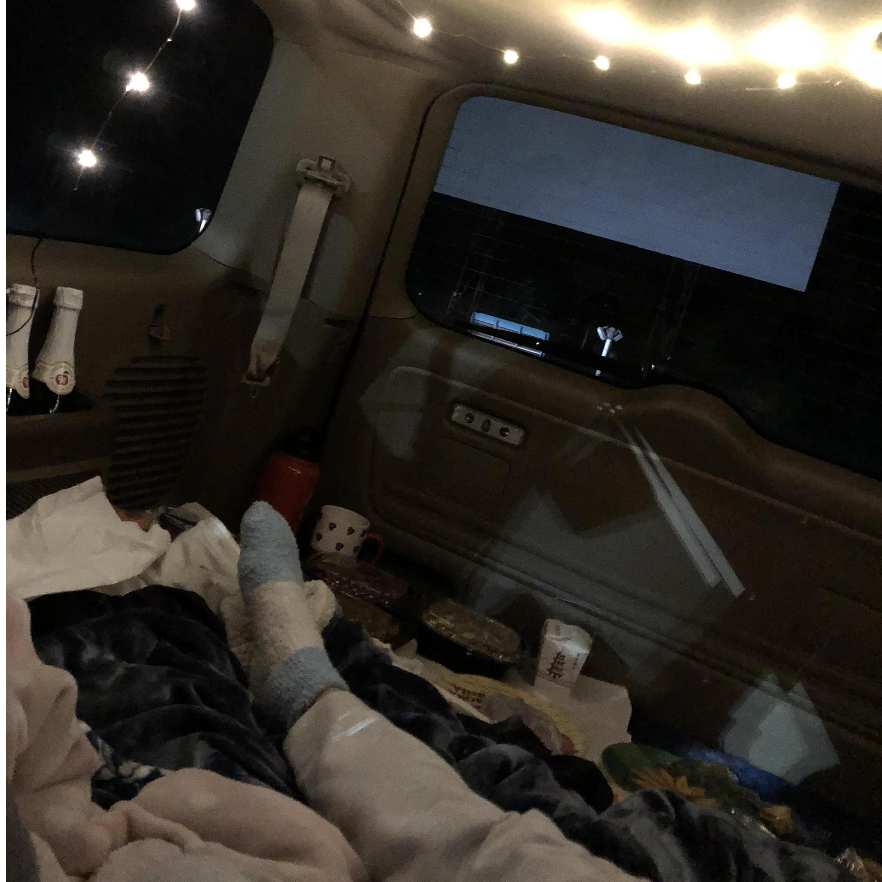 Chinese food and Drive-in Movie