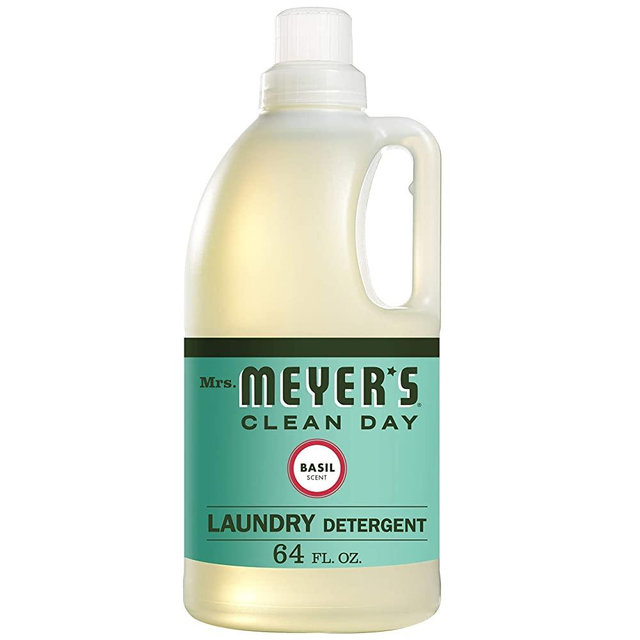 Mrs. Meyer's Clean Day Liquid Laundry Detergent, Cruelty Free and Biodegradable Formula, Basil Scent, 64 oz