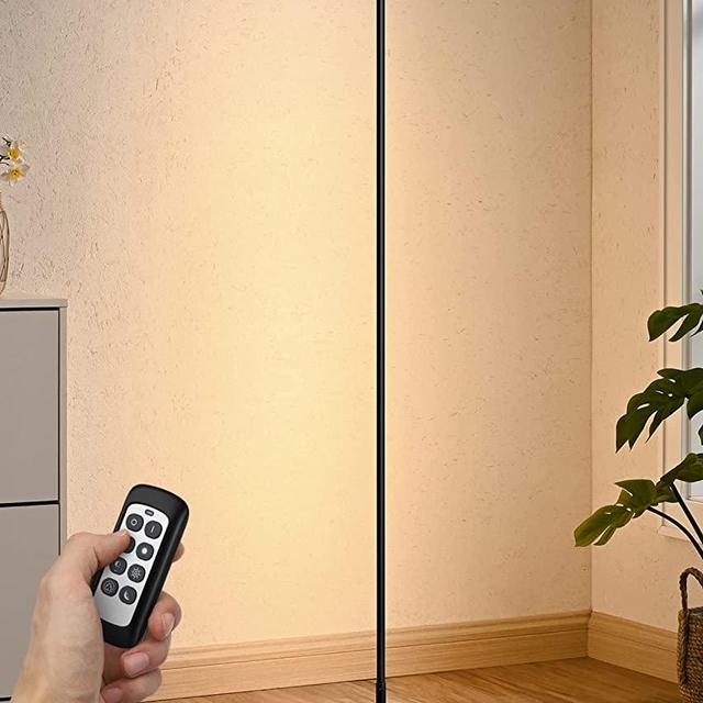 EDISHINE Modern LED Floor Lamp, 57.5" Minimalist Dimmable Corner Lighting, Standing Tall Floor Lamp for Living Room, Bedroom, Home Office, 7 Color Temperature 2700~6000K