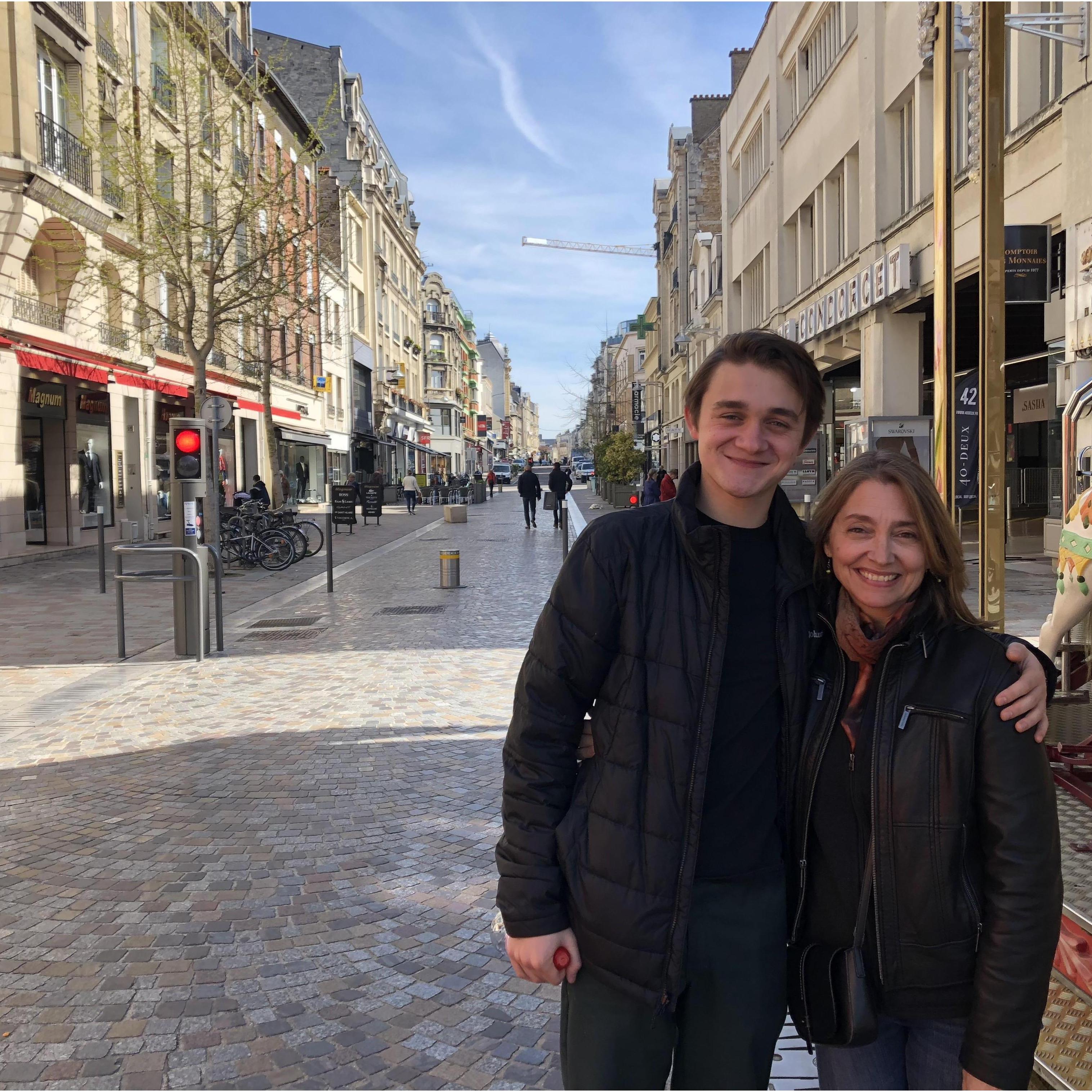 Jake and Lynn in Reims, France.
