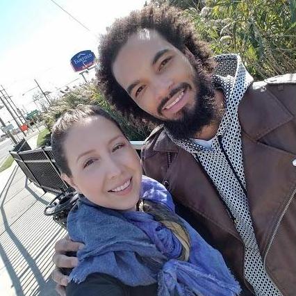One of many trips to NYC together, waiting for the bus
