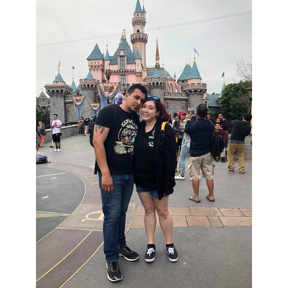 First picture in front of the castle