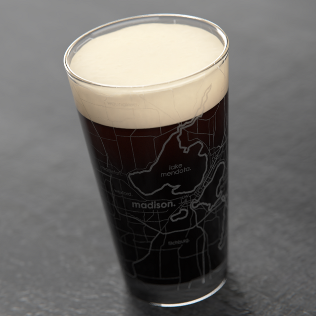 Madison Map Pint Glass