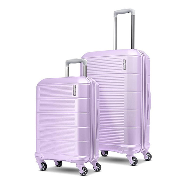 American Tourister Stratum XLT 2.0 Expandable Hardside Luggage with Spinners, Lavender, 2PC Set 20/24