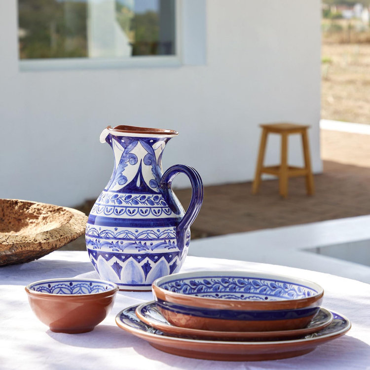 COSTA NOVA, Alentejo Indigo Dinner Plate | Zola