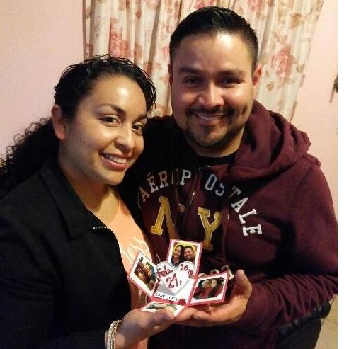 Celebrating our first year dating and being engaged for 10 months when I told him the date I wanted to marry him. ❤