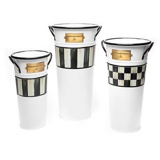Spectator Galvanized Flower Buckets - Set of 3