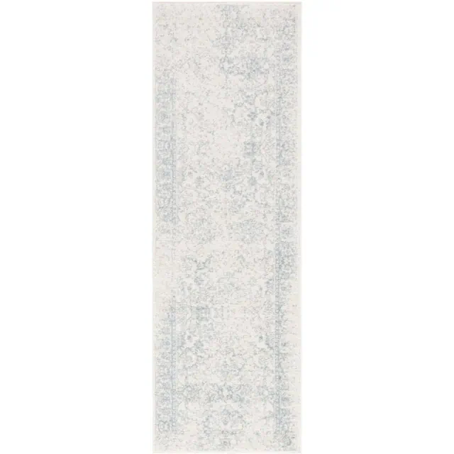 Adirondack ADR109 Machine Made Indoor Runner - Ivory/Slate - 2'-1"x6' - Safavieh