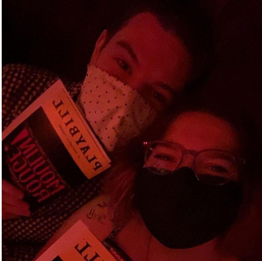Our first Broadway show together