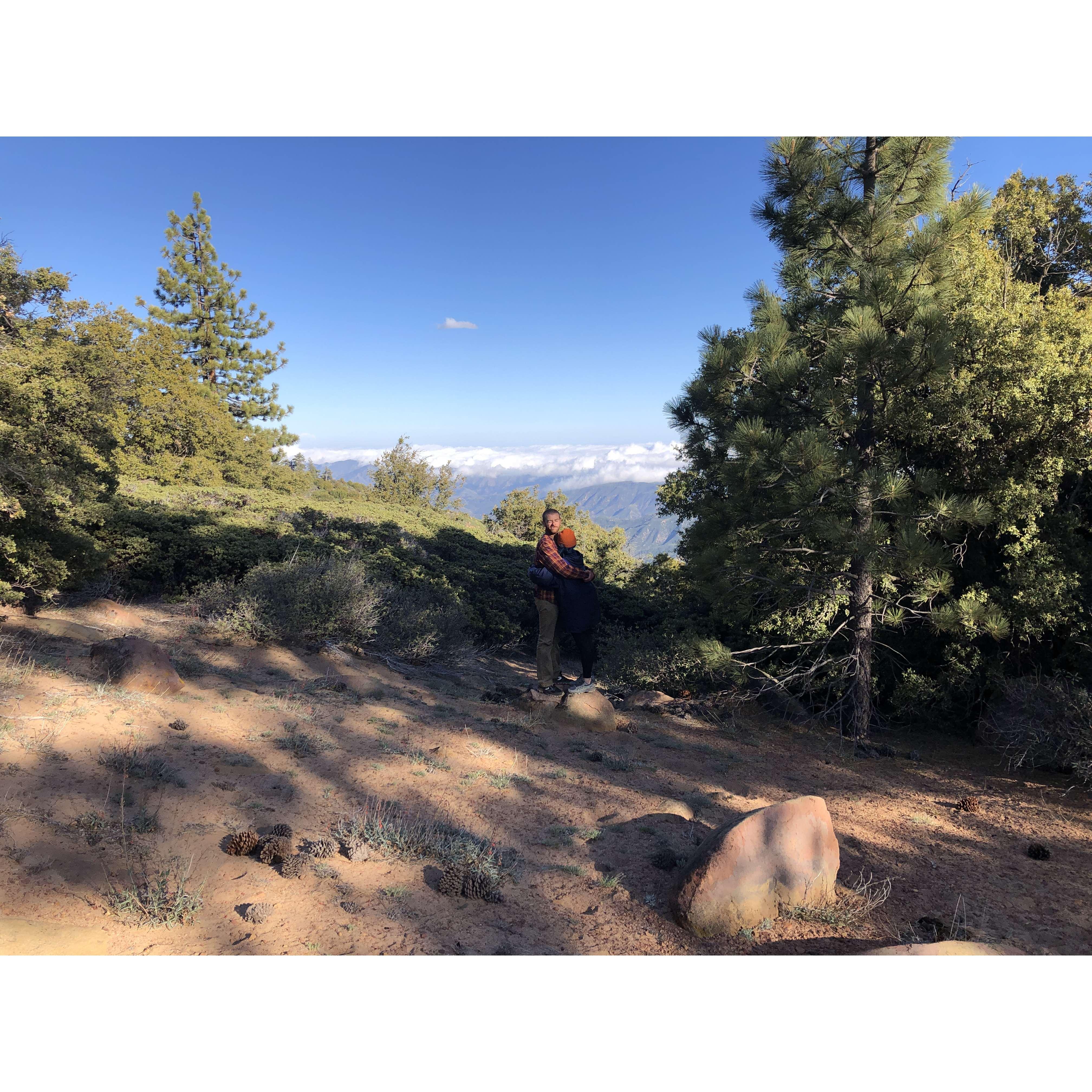Our first (and only, so far) backpacking trip together
