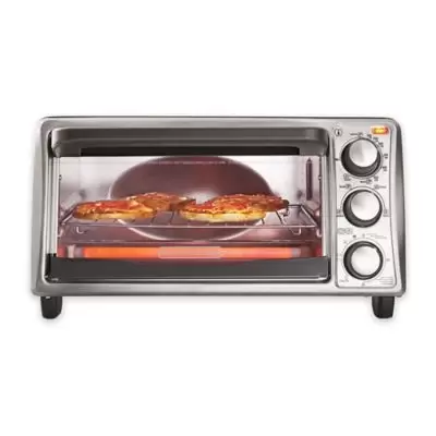 Black & Decker™ 4-Slice Toaster Oven in Grey