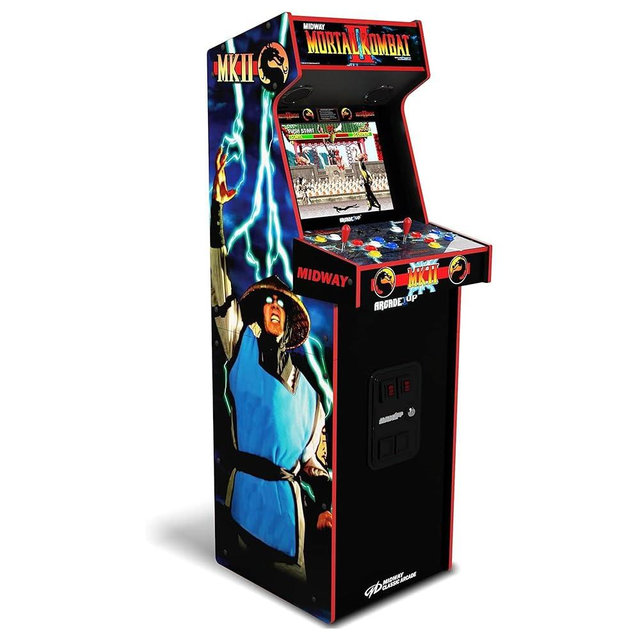 Arcade1Up Mortal Kombat II Deluxe Arcade Machine for Home - 5 Feet Tall - 14 Classic Games