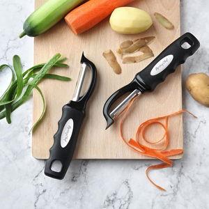 Spring Chef Premium Swivel Vegetable Peeler, Soft Grip Handle and Ultra Sharp Stainless Steel Blades - Perfect Kitchen Peeler Set of 2