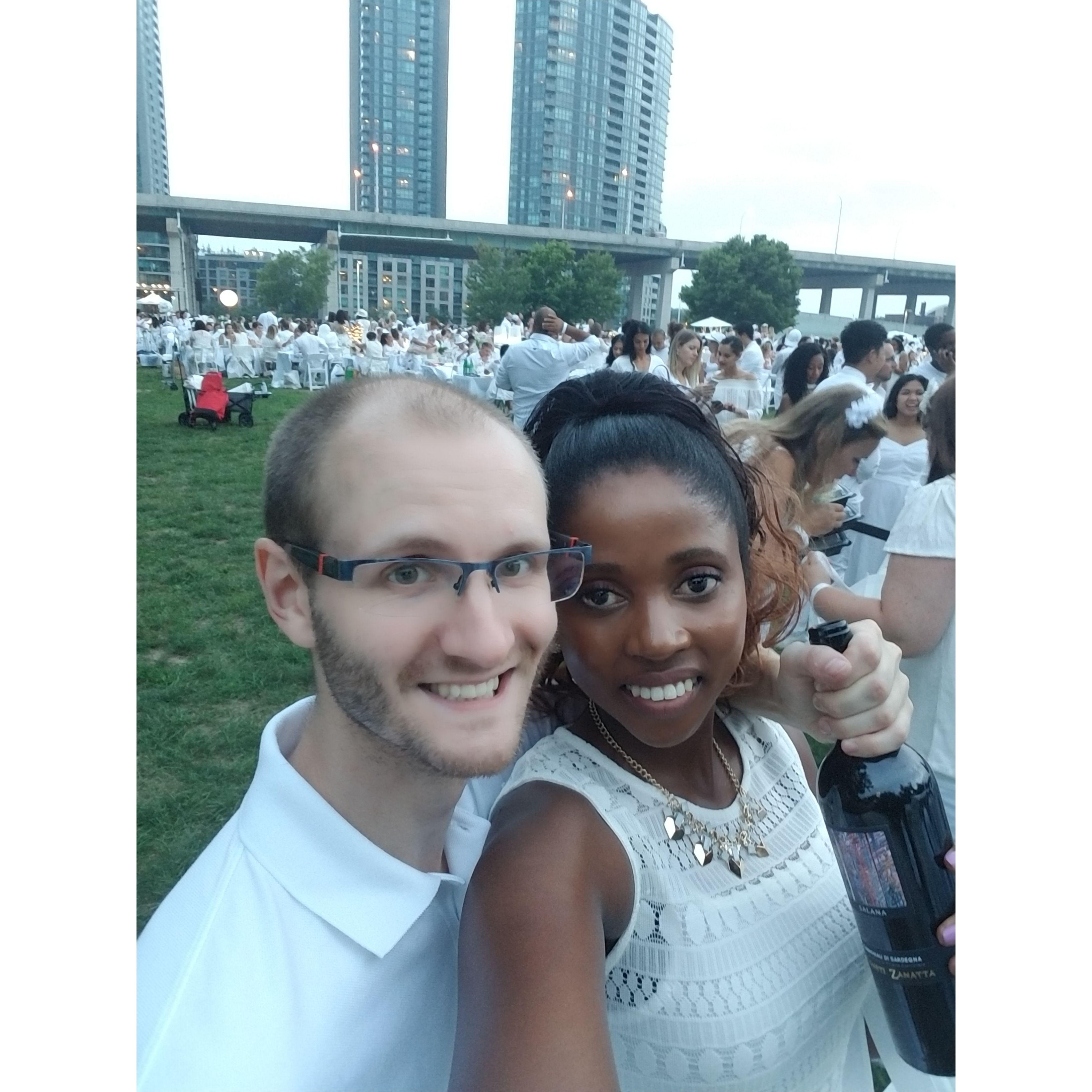 Diner en blanc